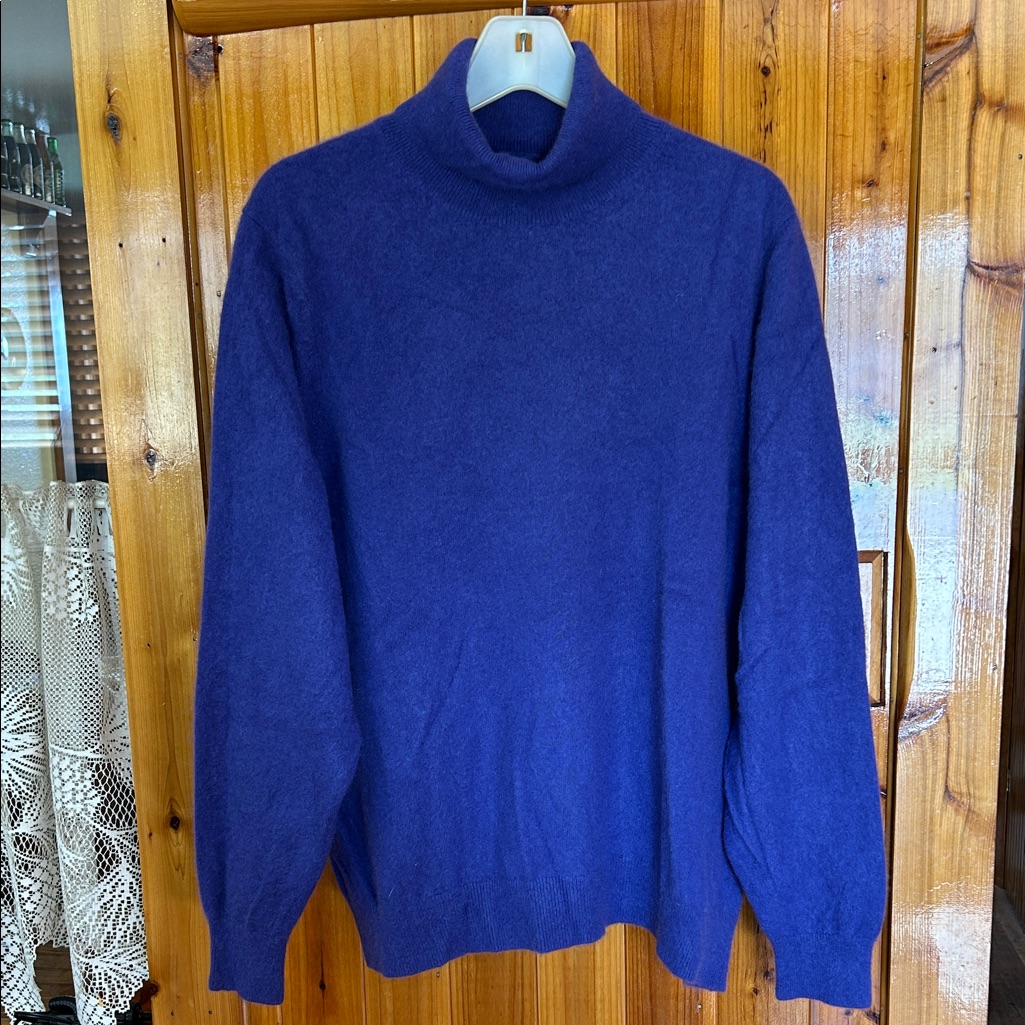 Classic Women’s Dark Purple Turtleneck Sweater